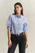 Gant Striped Yoke Detail Shirt in Misty Lavender image