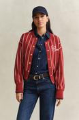 Gant Knitted Varsity Jacket in Warm Spice