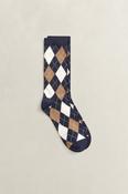 Gant Argyle Socks in Evening Blue image