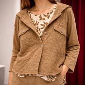 Light brown hooded jacket image