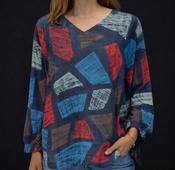Geometric Harmony Blouse