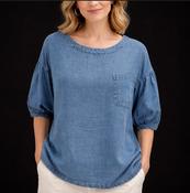 Denim top