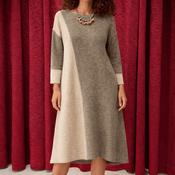 Soft Contrast Dress