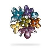 Spring Blossom Mosaic Brooch image
