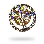 Colorful Tree of Life Brooch image
