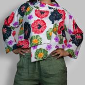 Floral Asymmetrical Crop Top image
