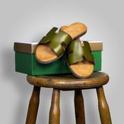 Eden Leather Flat Sandals image