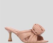 Lola Cruz 101Z14BK lotta rosette mule in nude image