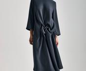 Isik Ozgur 2624-03 Twist dress anthracite image