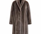 Herno Knitted Half Coat – Brown image