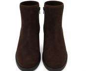 Luca Grossi Suede Ankle Boot - Chocolate Brown image