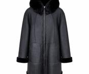 Dom Goor Sheepskin Reversible Parka - Black image