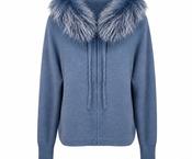 Dom Goor Fur Sweater - Blue