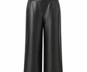 Raffaello Rossi Palina Leather Trouser – Black image