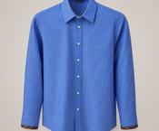 Rosso35 Stripe Paisley Cuff Shirt – Blue image