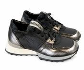 Andia Fora Ruffle Trainer - Black