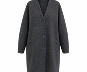 Isik Ozgur Bell Sleeve Coat - Grey image