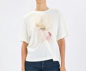 High Fronthy T-Shirt with print panel