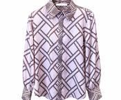 Herzens Silk Shirt – Sakura Burgundy Multi image
