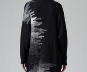 Transit CFDTRB15501 long knit cardi with back detail