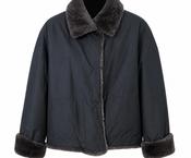 Rosso35 Faux Fur Reversible Jacket – Brown/Black image