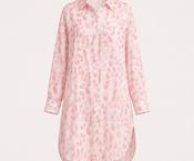 120 Lino W4PJ4 Printed Linen Shirt Dress