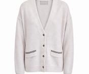 Hemisphere - V Neck Cardigan - Snow