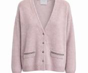 Hemisphere - V Neck Cardigan - Blush