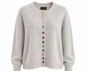 Estheme Buttons Cardigan – Latte