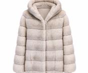 Max et Moi Mimi Faux Fur Jacket - Latte image
