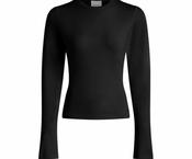 Varley Edna Long Sleeve Fitted Tee – Black