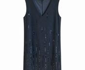 iBlues Oxalis Sequin Dress - Black