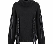 MeiMeiJ Knit Sweater  - Black