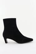 Lola Cruz 029T30BK square heel suede ankle boot black image