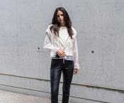 Raffaello Rossi Resa skinny faux leather leggings image