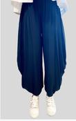 MeiMeiJ M6EE06 ballon end flowing trousers in navy