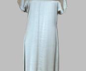 Peserico A02210 long shift column dress light olive image