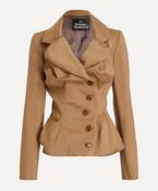 VIVIENNE WESTWOOD DRUNKEN TAILORED JACKET | CAMEL SERGE image