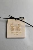 RESERVED BY RUTH MILA EARRINGS - ROUND WHITE image