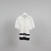 MANTU SHORT SLEEVE COTTON SHIRT IN WHITE / BLACK image