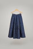 LUNATICA MILANO LUNA VENICE MIDI SKIRT IN BLUE