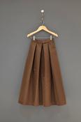 LUNATICA MILANO LUNA DUCHESSE MIDI SKIRT IN BROWN CHOCOLATE