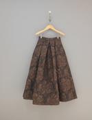 LUNATICA MILANO LUNA BR HIGH MIDI SKIRT IN BROWN