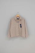 GALLEGO DESPORTES SHIRT WITH HAND STITCHED COLLAR IN BROWN/OFF WHITE STRIPES image