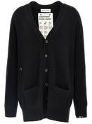EXTREME CASHMERE No117 CARDIGAN IN RAVEN