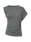 VIVIENNE WESTWOOD HEBO TOP | DARK GREY MELANGE RIB JERSEY image