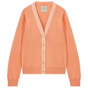 JUMPER 1234 VELVET LITTLE CARDIGAN IN PEACH FUZZ