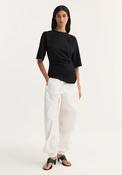 ROHE TWISTED T-SHIRT IN BLACK image