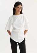 ROHE TWISTED T-SHIRT IN WHITE image