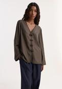 ROHE PANKOU CLOSURE SILK TOP IN EARTH